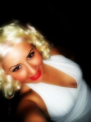 me as Marilyn Monroe for Halloween