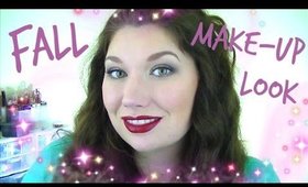 Fall Inspired Make-up Tutorial | Nude Eyes | Bold Lips♥