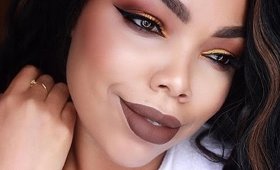 Bold Golden Brown makeup tutorial feat. #MAKEUPGEEK