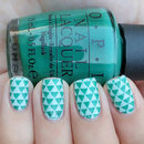 Triangle Stamped Nails