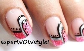 Abstract French Manicure - Easy French Tip Nail Designs