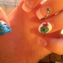 Mermaid inspired nails
