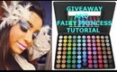 88 pallet GIVEAWAY/ Fairy princess Halloween makeup tutorial.