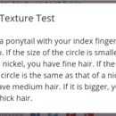 Hair Texture Test