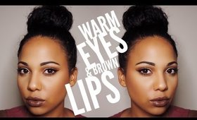 Warm  Eyes and Brown Lips | Ashley Bond Beauty