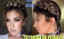 🇲🇽 TRENZA CRUZADA MEXICANA / 🇲🇽 Crossed Braid Hairstyle  tutorial | auroramakeup