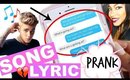 Song Lyric PRANK On My EX Boyfriend Gone WRONG | A Week In My Life