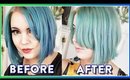 NO BLEACH! FADING BLUE/GREEN HAIR DYE AT HOME (FOR UNDER $5)