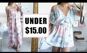 Dresses & Rompers UNDER $15.00!!! | Amazon Haul