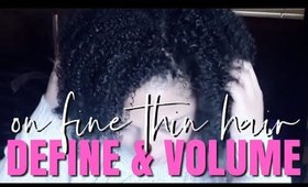 YES LORD!  KEEP YOUR CURLS DEFINED WITH VOLUME ON HIGH POROSITY FINE THIN HAIR | how to style