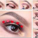 Valentine’s Day Makeup Tutorial Heart Eyelashes