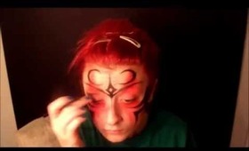 Dark Fire Elf makeup demo