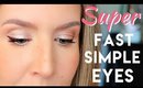 Super Quick and Easy Eye Makeup for Everyday | Hooded Eyes