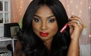 Neutral Holiday Eye Makeup with Bold Red lip! ft. New products from Black Opal Cosmetics!