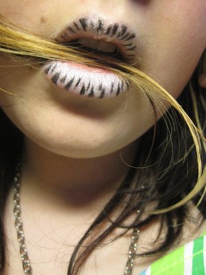 Zebra lips.