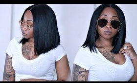 I'M SHOOK!!! 100% HUMAN HAIR BLUNT CUT BOB UNDER $60  ☆ | SamoreloveTV 🕊🔥