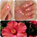 Hibiscus nails 
