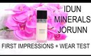 First Impressions Idun Minerals Norrsken Liquid Foundation in Jorunn Review + Wear Test on Pale Skin