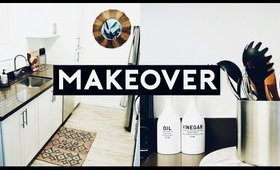 APARTMENT KITCHEN MAKEOVER ON A BUDGET! MINIMAL + AESTHETIC 2019 | Nastazsa