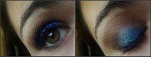 Make up tutorial and products used: http://eyeshope2.blogspot.it/2013/04/make-up-tutorial-dark-vibrant-blu.html?m=1