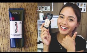 Loreal Infallible 24 hour Pro Matte Liquid Foundation First Impression/Review