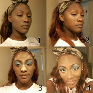 This is a four step pictorial of make-up I did for my model when she hosted an event. these aren't all the serious I go through but just something quick to show the process.