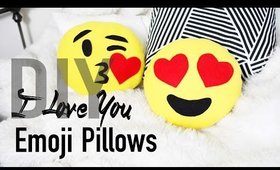 DIY Cute & Easy Heart Emoji Pillows | ANNEORSHINE