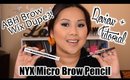 Brow Wiz Dupe?! NYX Micro Brow Pencil Review + Tutorial | FromBrainsToBeauty