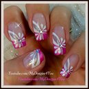 Floral Pink Nail Art | Spring-Summer Nails 
