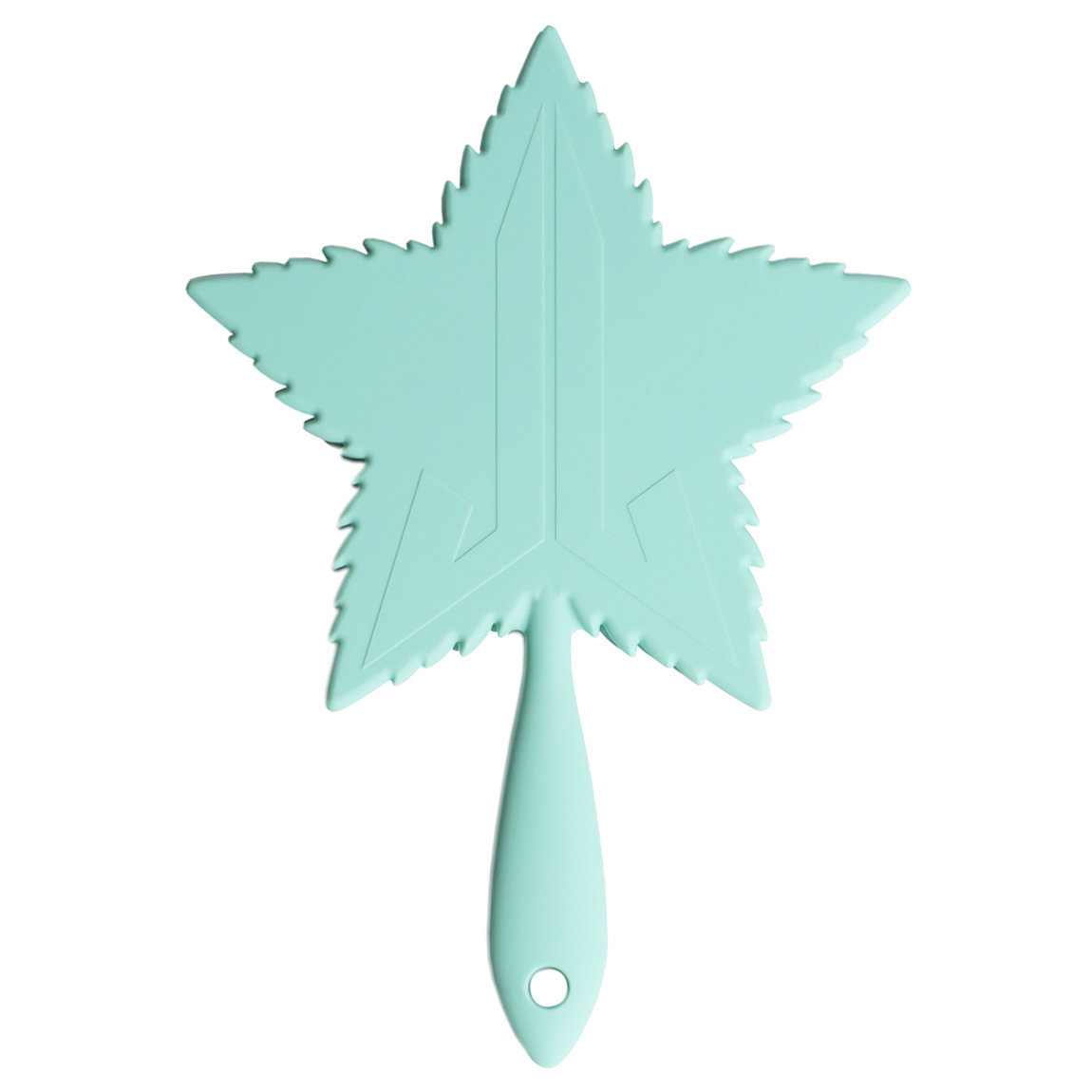 Jeffree Star Cosmetics Leaf Hand Mirror Soft Touch Mint Green alternative view 1 - product swatch.