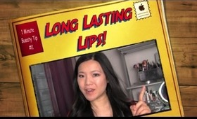 1 Min Beauty Tip #1 - Long Lasting Lips