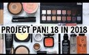PROJECT PAN - FINISH 18 PRODUCTS IN 2018! | MissBeautyAdikt