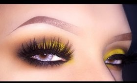 Sexy Smokey Eyes - Yellow & Brown Makeup Tutorial