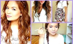 Easy How To: AirBrush Makeup and Romantic Hair Tutorial