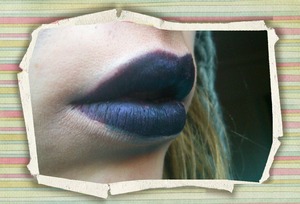 Dark purple lips