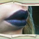 Dark purple lips