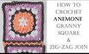 How to Crochet and Join Anemone Granny Square