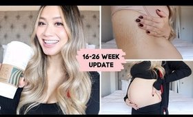 Pregnancy Update 16-26 Weeks, Baby #3: Stretch Marks? Iron Pills, Baby Kicks 👣 | HAUSOFCOLOR