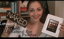 Comparing UD Naked & ELF Natural Eye Palette
