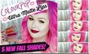 Colourpop Ultra Matte Lip Swatches | 5 New Fall Shades