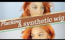 customizing a synthetic lace front wig | GRWM ft trendywigs