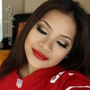 49ers Makeup: Red & Gold