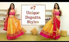 7 Unique & Different Ways to Style Dupatta - Easy DIY | Shruti Arjun Anand