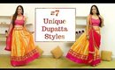 7 Unique & Different Ways to Style Dupatta - Easy DIY | Shruti Arjun Anand
