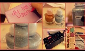 DIY: Glitter Polish + Nail Polish Storage