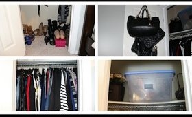 Organize with Me | Small Closet Organization