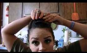 Rosie the riveter hair tutorial