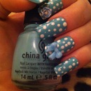 Cute polka dot nails