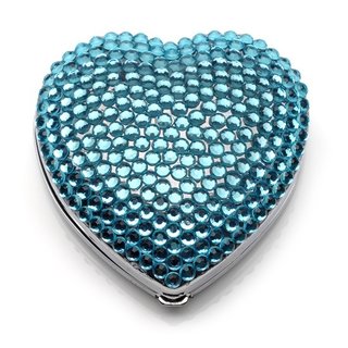 Sigma Makeup Heart Shaped Mirror - Blue Lagoon