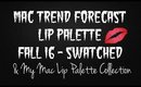 Mac Trend Forecast Fall 2016 Lip Palette & Lip Palette Collection